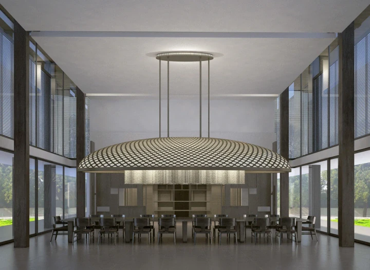 Man Singh Road Oval Chandelier